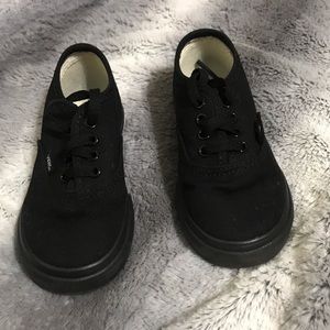 Toddler black Vans
